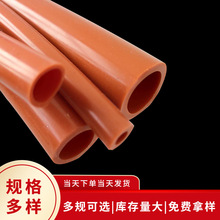 廠家現貨批發紅色硅膠管 耐高溫耐磨絕緣管套鐵銹紅工業級硅膠管
