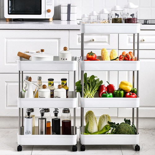 Bathroom storage rack gap trolley storage rack removable floor bathroom kitchen gap storage rack