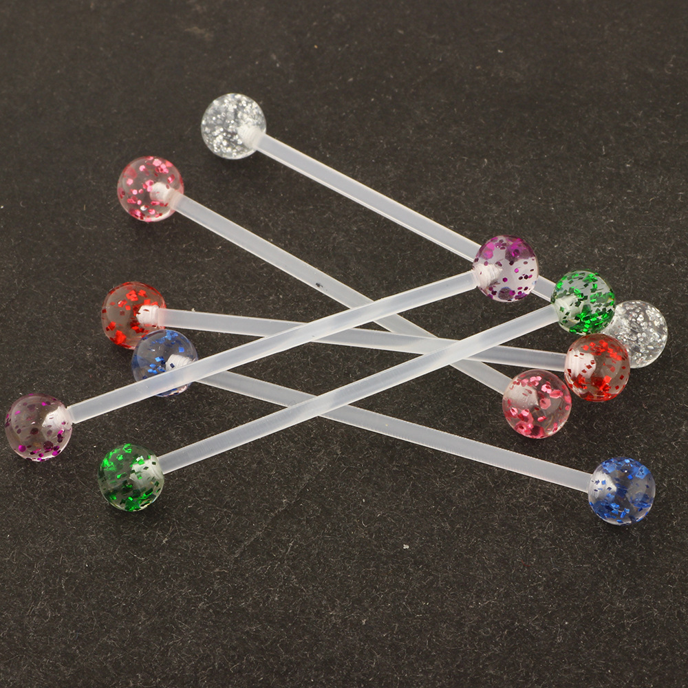 Labret piercing jewelry detail image