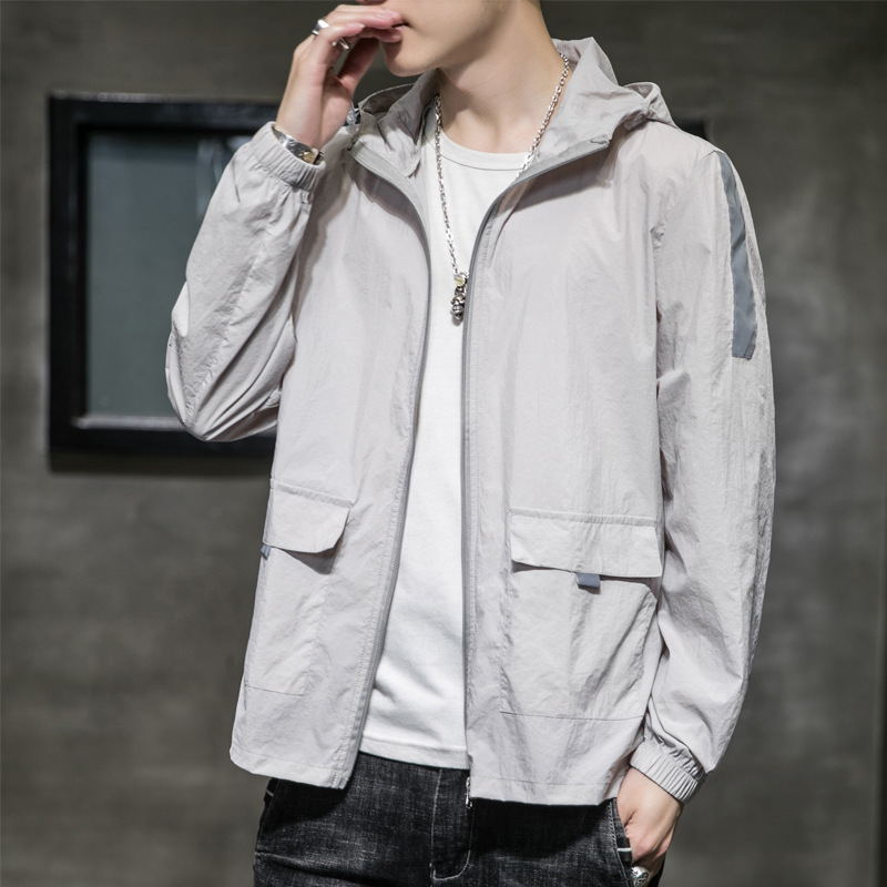 Sunscreen men and women ultrathin ventilation coat Thin section outdoors Go fishing man Sunscreen summer skin Windbreaker