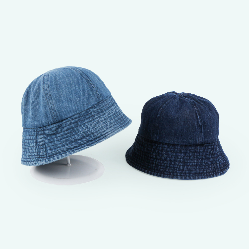 New Korean Denim Solid Color Cowboy Fisherman Hat Wholesale Nihaojewelry display picture 10