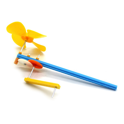 [画中麦田]手摇小风扇 小学生科学实验小制作玩具儿童手工diy材料|ru