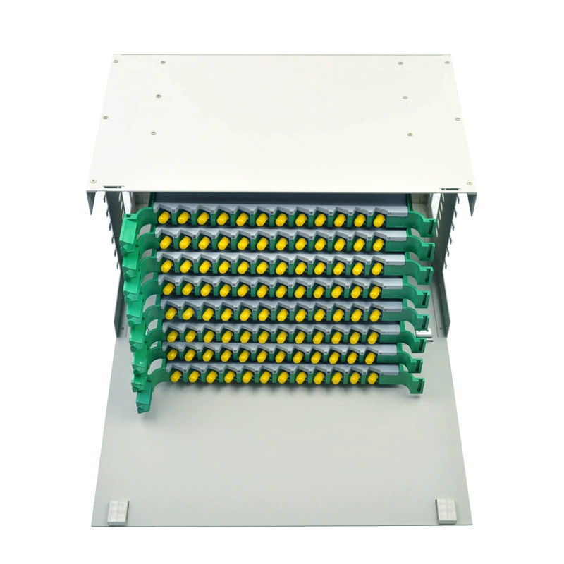 Конечная 96 ранг телекоммуникаций коробки распределения плиты волокна сплавливания блока шкафа рамки распределения стекловолокна одиночного режима ОДФ СТ ядра