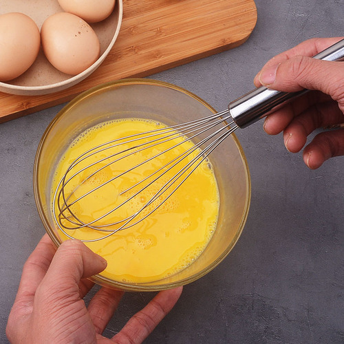 手动不锈钢打蛋器家用烘焙搅拌工具和面器鸡蛋搅拌器 8寸10寸12寸