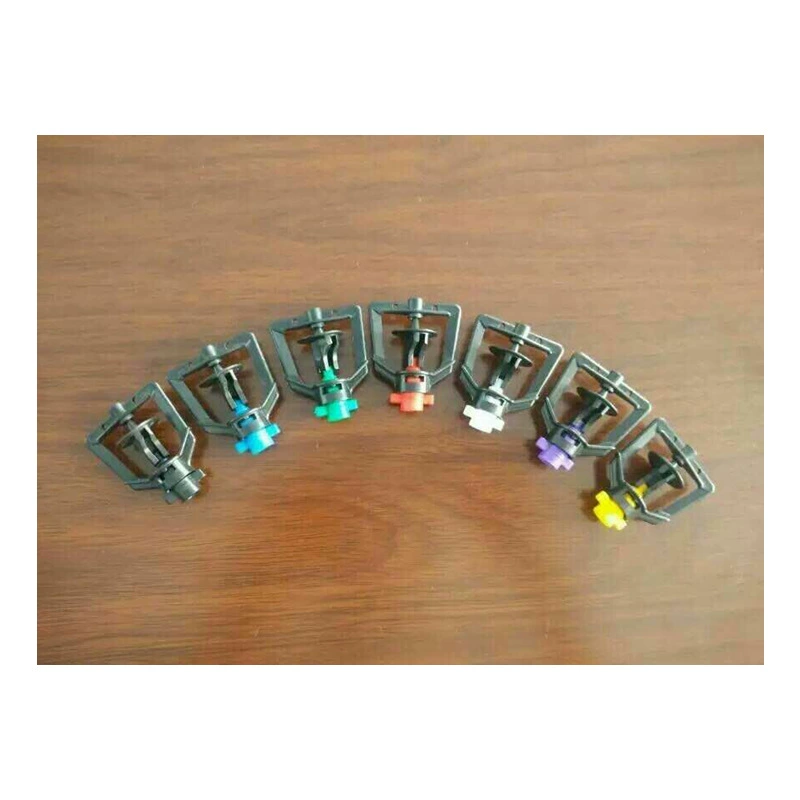 Производитель продает 360° ° Вращающаяся насадка с рамой, сельскохозяйственная водосберегающая ирригация, увлажнение, охлаждение, красная насадка, насадка