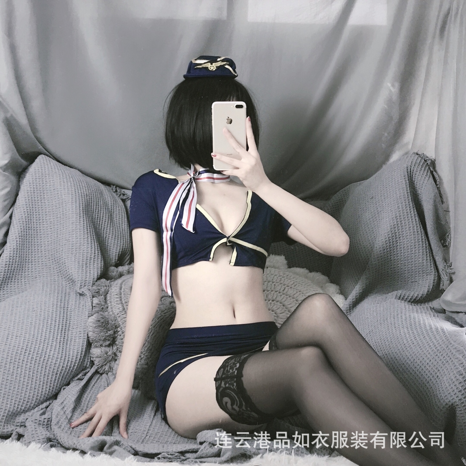 Dirty Rabbit Sexy Underwear Sexy Hip Skirt Stewardess Policewoman Uniform Passion Temptation Nightclub Costume Suit