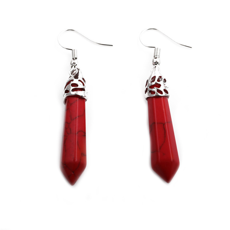 Red Pine Sandstone Earrings display picture 16