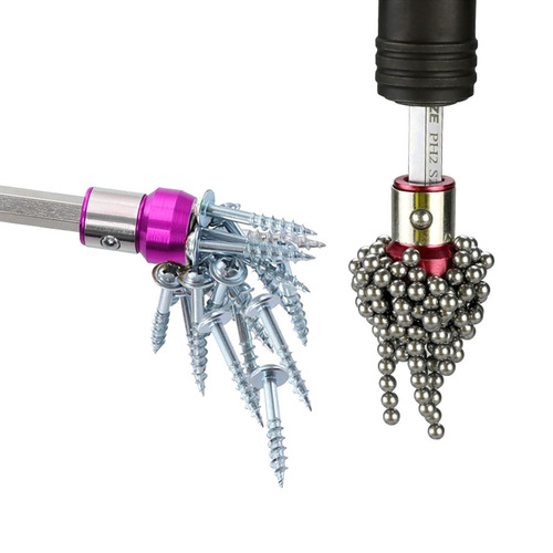Wholesale electric screwdriver hand drill magnetic bit magnetic coil cross lengthened high strength magnetic ring screwdriver head