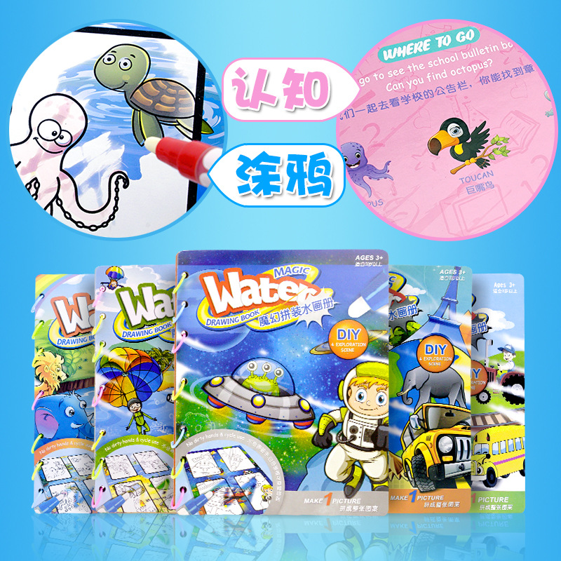 Magic toy, cartoon photoalbum, early education, graffiti, direct factory sales