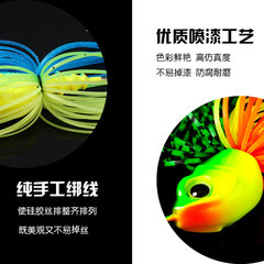 Bearded guy water board JIG 14g Musta hook Luya bait compound sequin glue group hook bass black fish fake bait