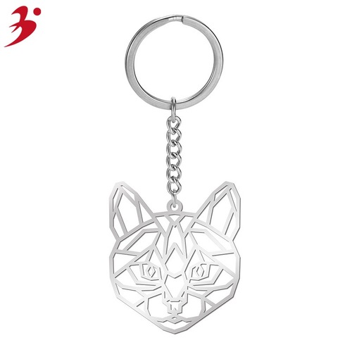 Cross-border European and American popular accessories Animal forest stainless steel keychain Car ornament Accessory wholesale