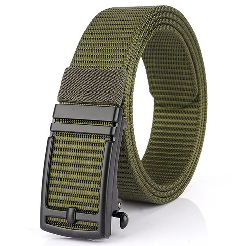 New belt men and women youth automatic buckle business casual belt belt thickened nylon belt manufacturer wholesale