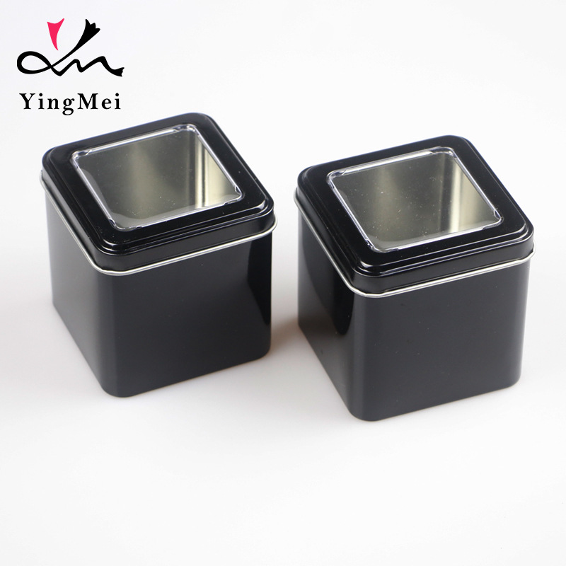 彩色印刷定制方盒配海綿內襯金屬盒首飾手表禮品高檔包裝馬口鐵盒