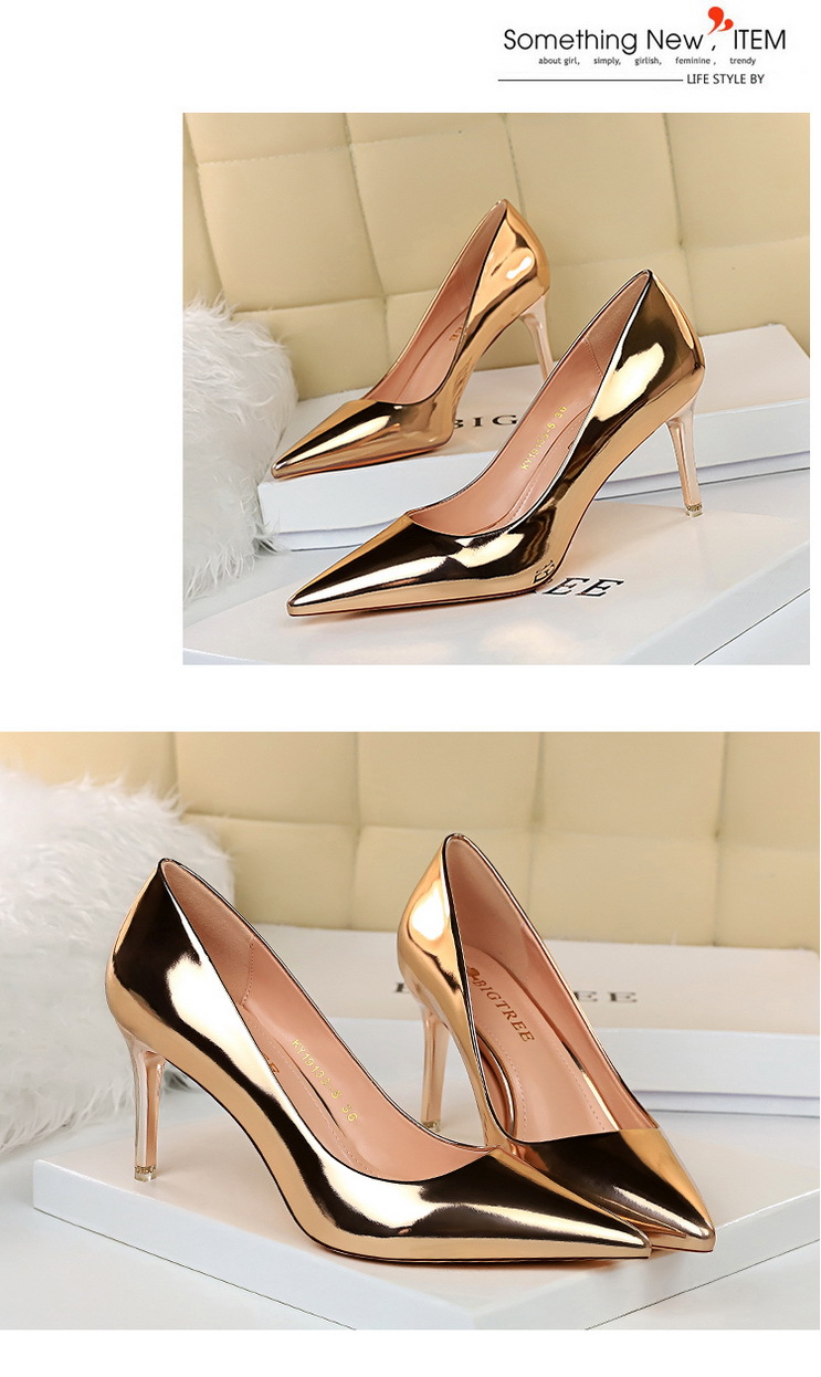 Women's Elegant Solid Color Point Toe Pumps display picture 9