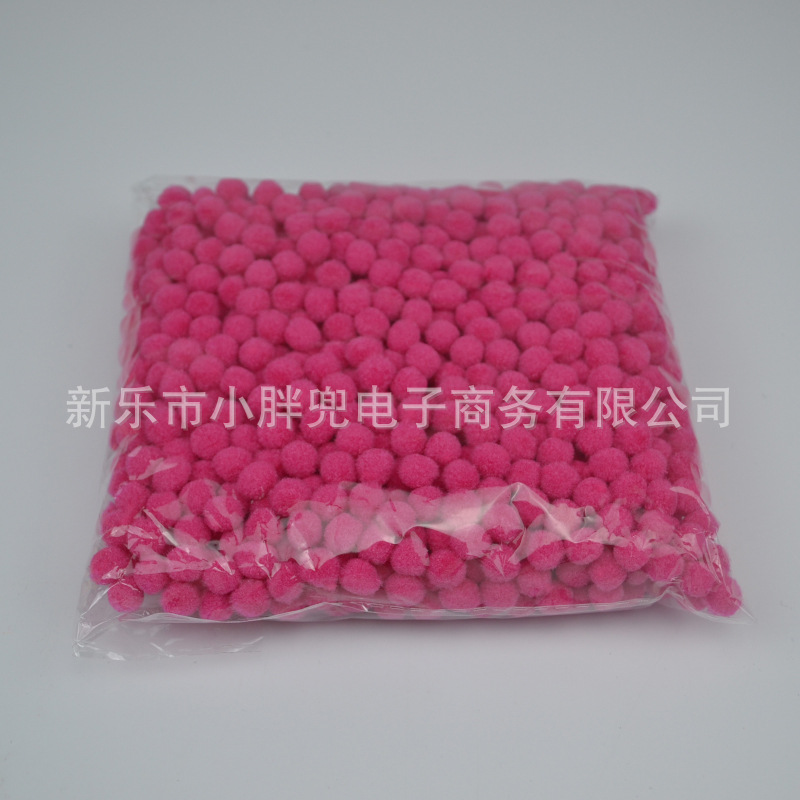 Bola de piel de colores DIY Bola de piel de poliéster joyería accesorios de juguete para niños zapatos y sombreros color mezclado pequeña bola de peluche Decoración