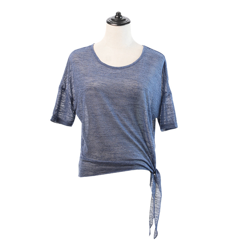 Envío gratuito danza malla superior seda de hielo danza clásica gasa ropa cuerpo rima ropa traje manga corta Ballet cuerpo práctica ropa verano