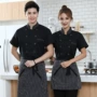 短袖定制夏季厨房厨师服