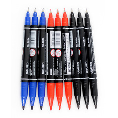 Get Leida 6824 marking pen, dual-head hook line pen, CD disc pen, dual-head oily marking pen wholesale