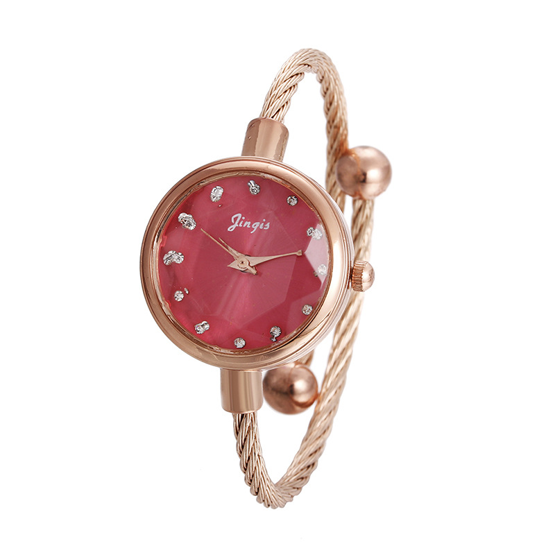 Rectangle Dial Shape Sweet Gradient Color Bracelet Type Quartz Women's Watches