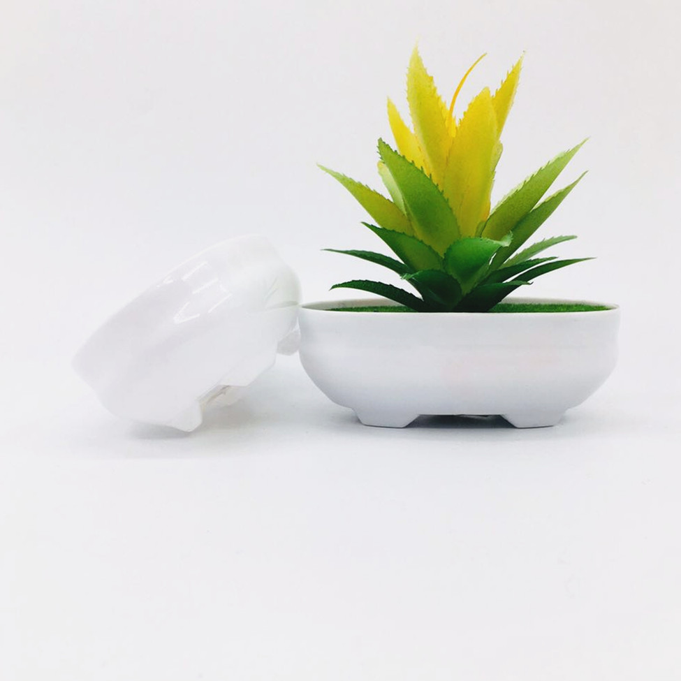 The manufacturer supplies P006 oval-shaped weighted and foamed artificial flower flowerpots and plastic flowerpots detail image 3