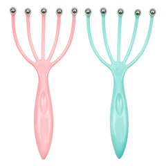 頭部減壓按摩工具五爪按摩梳手動滾珠頭皮爪抓頭按頭抓器廠家