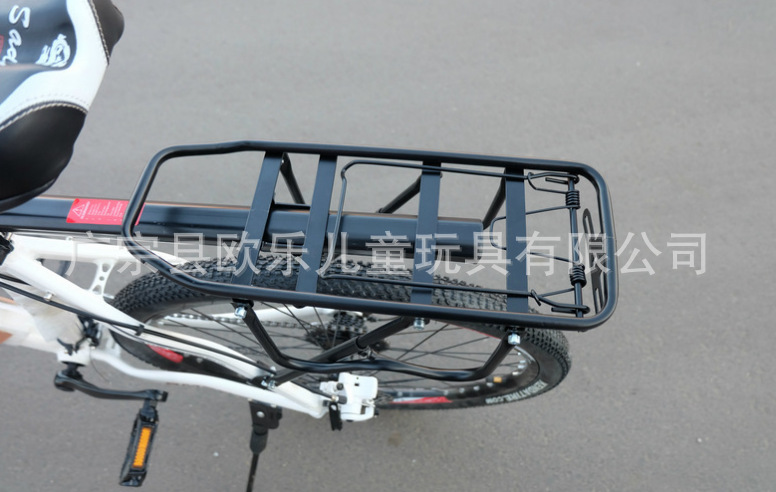 Soporte trasero para bicicleta de montaña, portaequipajes de acero desmontable, accesorios de freno y percha