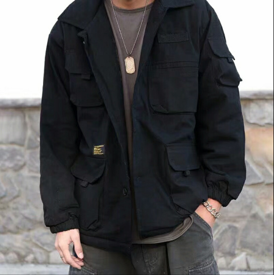 Multi-pocket Tooling Jacket in use