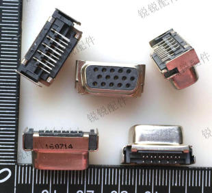 信音 D-SUB VGA插座 15P 沉板式 上宽 接插件 笔记本 电脑VGA母座-阿里巴巴