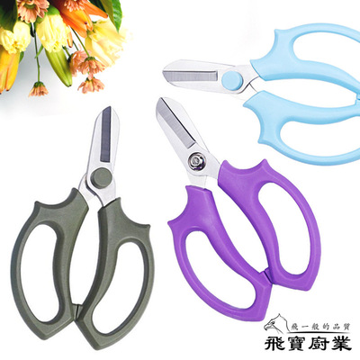 Fei Bao Stainless steel outdoors Garden gardening green Pick fruit tree Potted plant Florist Pruning tool scissors