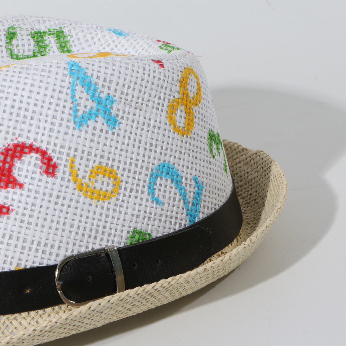 Children's Sun Hat Summer Straw Kid Hat Jazz Straw Hat Tide Wholesale Nihaojewelry display picture 7