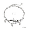 Ankle bracelet from pearl, accessory, set, European style, suitable for import