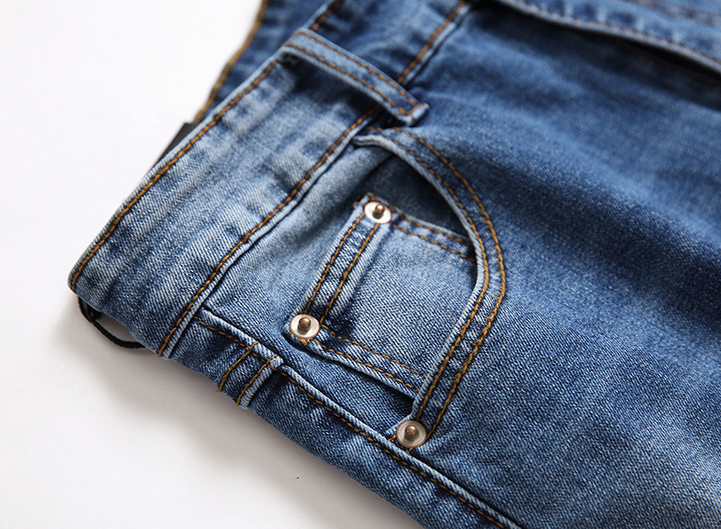 Jeans pour hommes, nouveaux pantalons en denim à jambe droite élastique, tendance et décontractés_voghion.com