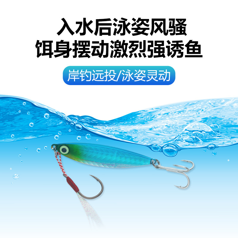 Flutter Jigging Spoon Fishing Lure Spinner Baits Fresh Water Bass Swimbait Tackle Gear