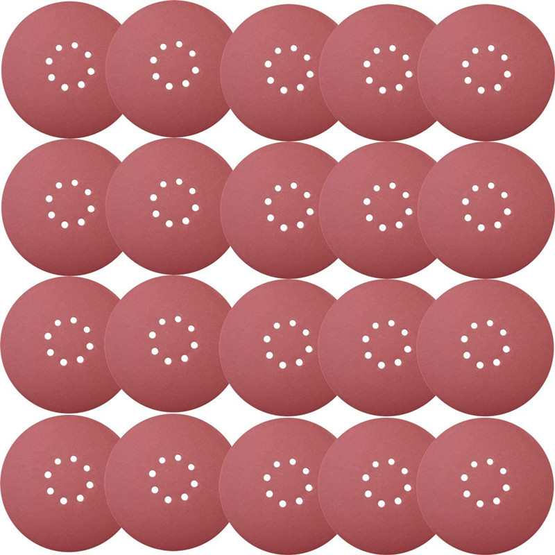 9寸圆盘砂纸225mm植绒砂纸片墙面打磨机砂纸抛光拉绒片背绒沙纸皮|ms