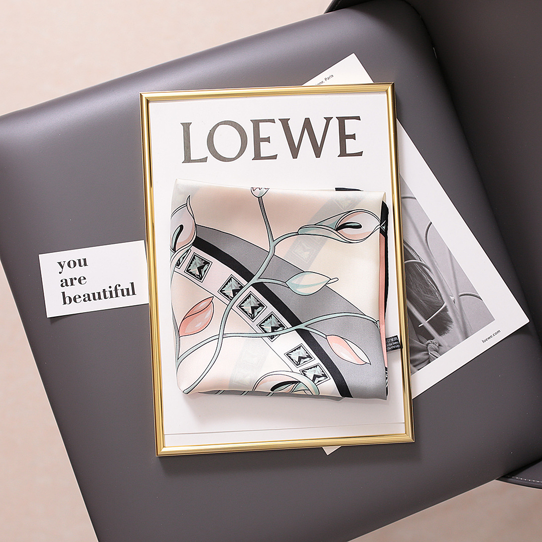 Südkoreas Dongdaemun-Imitation, neuer bedruckter kleiner Seiden-Halsschutz für Damen, vielseitiger Instagram-Halsschutz für Frühling und Herbst_voghion.com