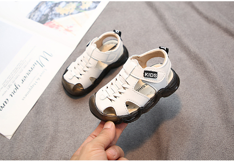 Kid's Fashion Color Block Round Toe Casual Sandals display picture 4