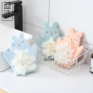 New Korean cartoon baby bath ball dual-use bath gloves bath towel children's cartoon bath towel dual-use