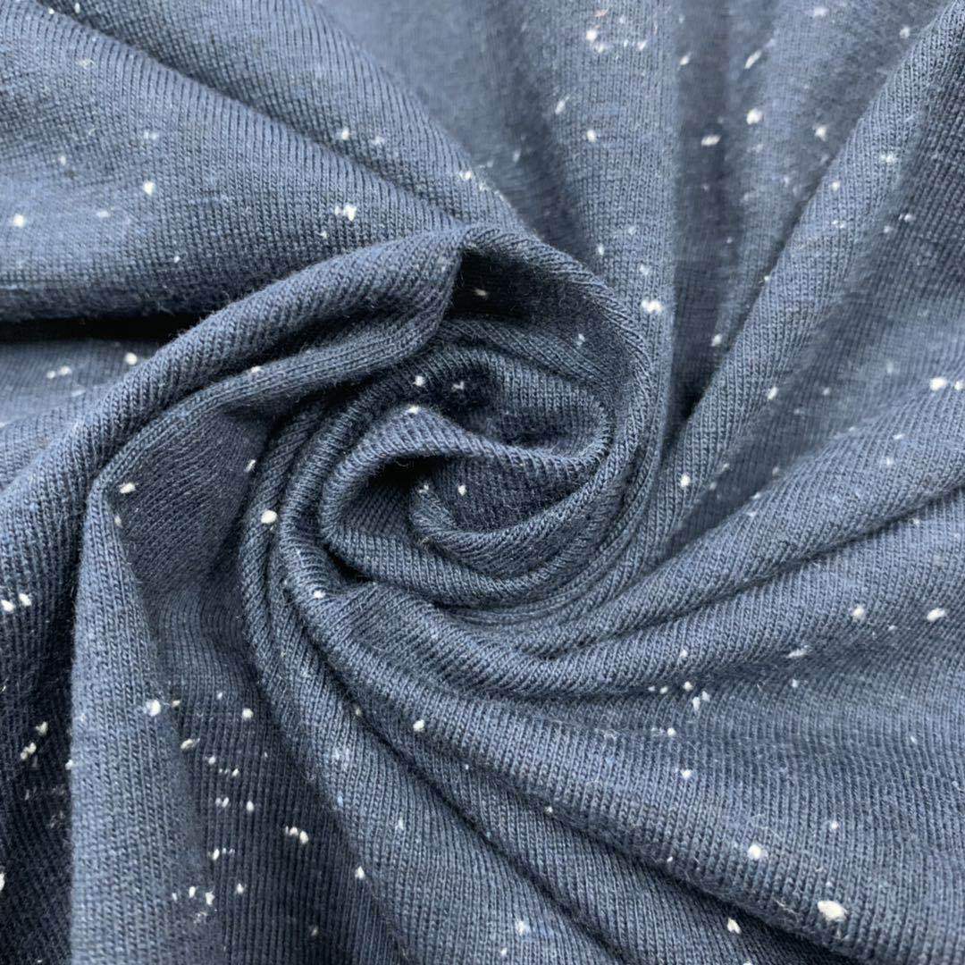 厂家供应  28SCVC彩点汗布   棉涤点子纱汗布