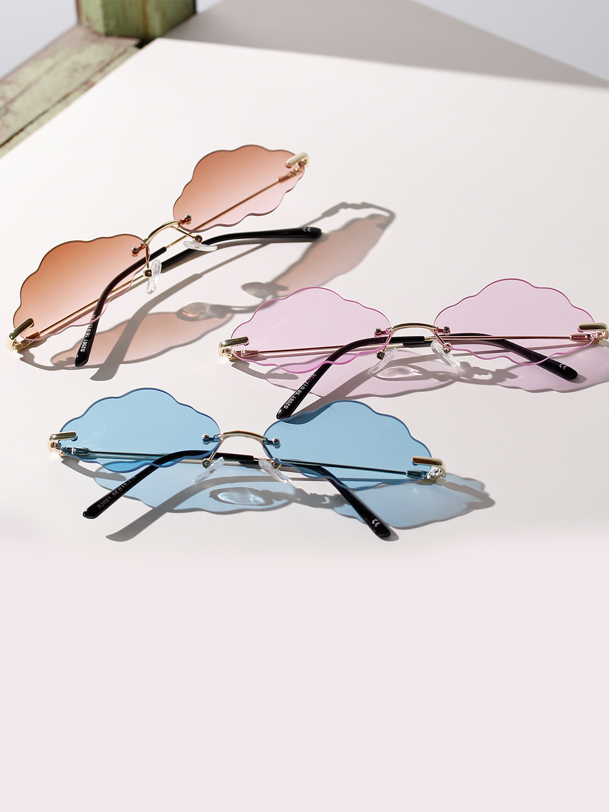 بلا حدود سحابة النظارات الشمسية الحلوى الصيف اللون مقعر شكل جديد النظارات الشمسية الجملة Nihaojewelry display picture 1