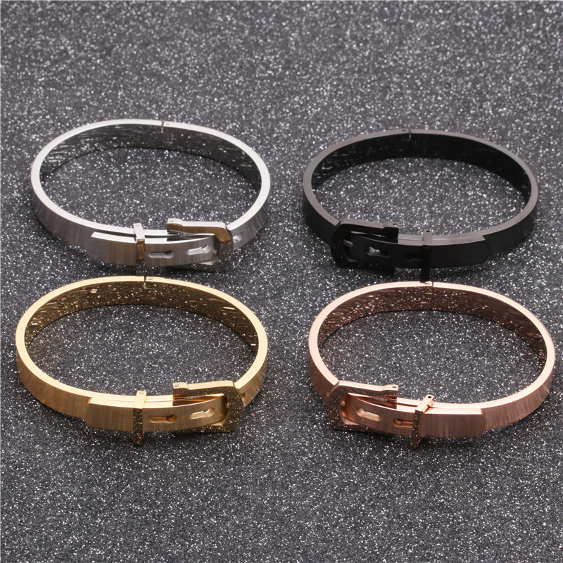 Fashion stainless steel Roman letter adjustable copper braided bracelet set