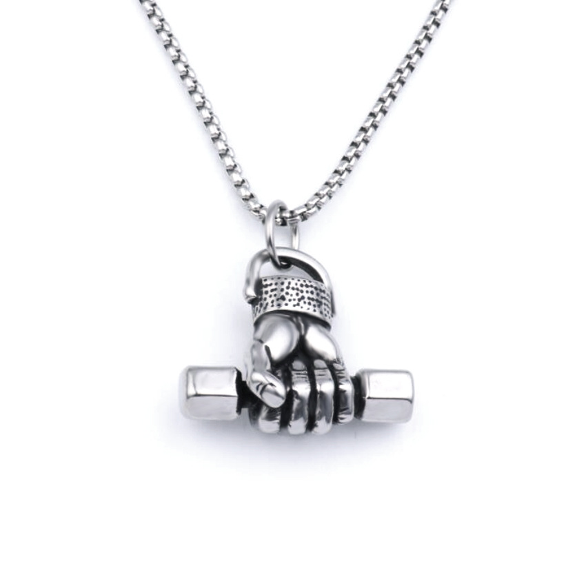 Fist Pendant Necklace For Men In Titanium Steel Trendy Accessory_voghion.com