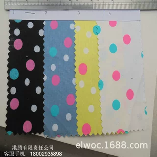 圆点彩色 棉布环保 荧光泡泡 波点服装玩具布 球纹鲜艳圆形布7629