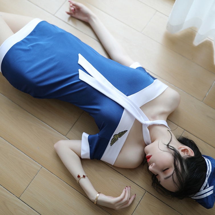 Nightclub Uniform Temptation Sex Lingerie Stewardess Uniform Sexy Professional Play Open File Passion Off-Shoulder Suit