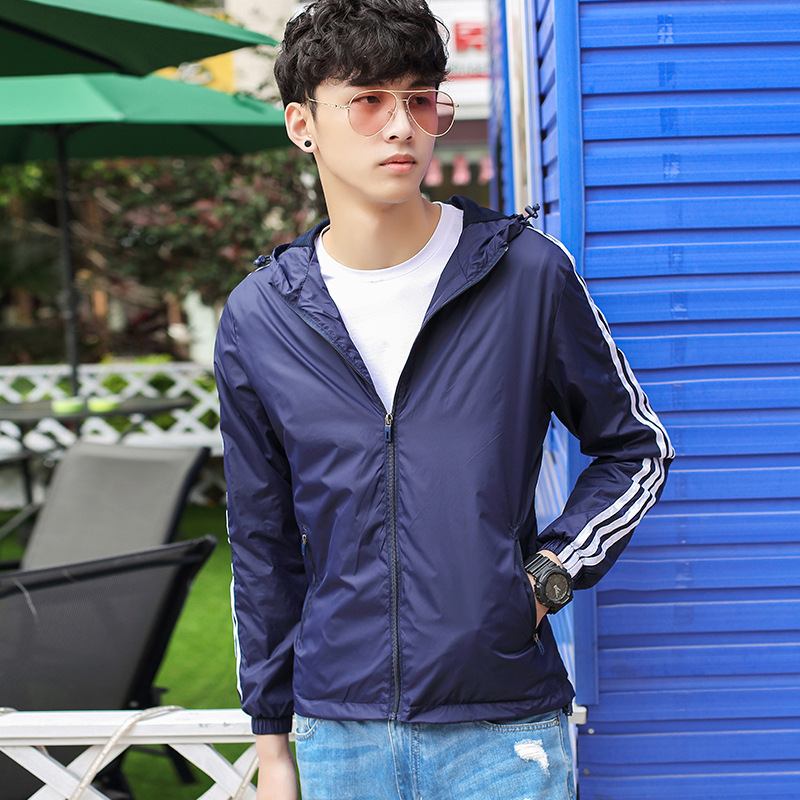 A547薄款风衣夹克皮肤衣 1677#  安福