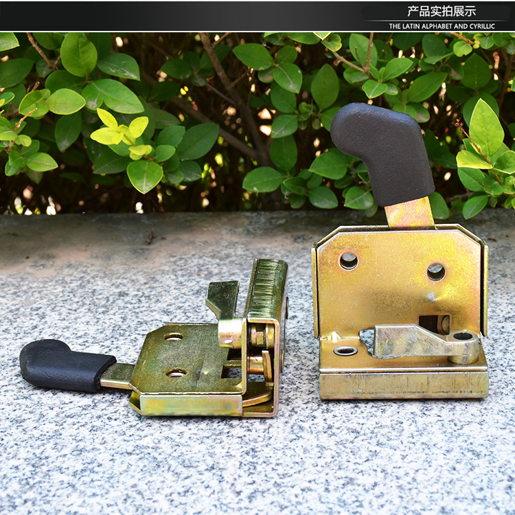 Electric tricycle four-wheel vehicle handle closed shed canopy door lock assembly door handle lock plate car lock lock block