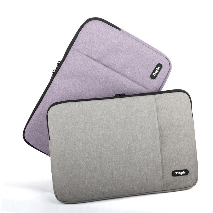 工厂批发笔记本内胆包尼龙布拉链手拿包商务公文包内胆加绒电脑包