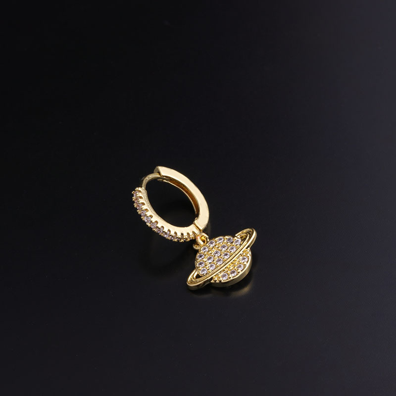 fashion inlaid zircon earrings