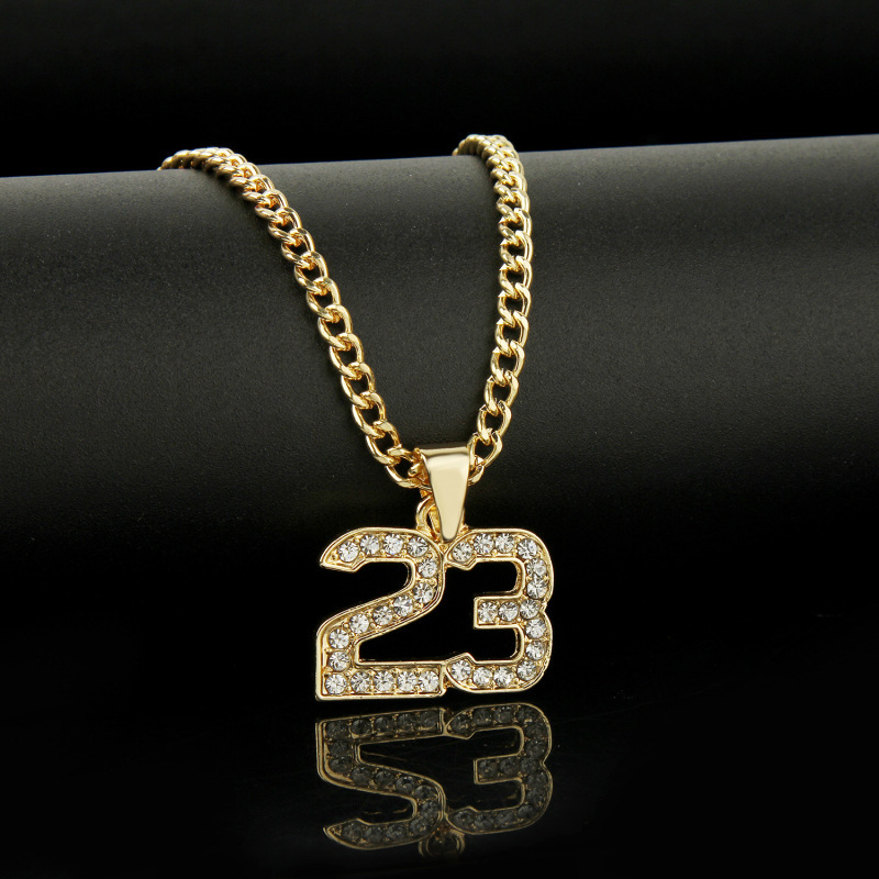 New Necklace Wholesale Fashion Hiphop Big Gold Full Diamond Necklace display picture 6