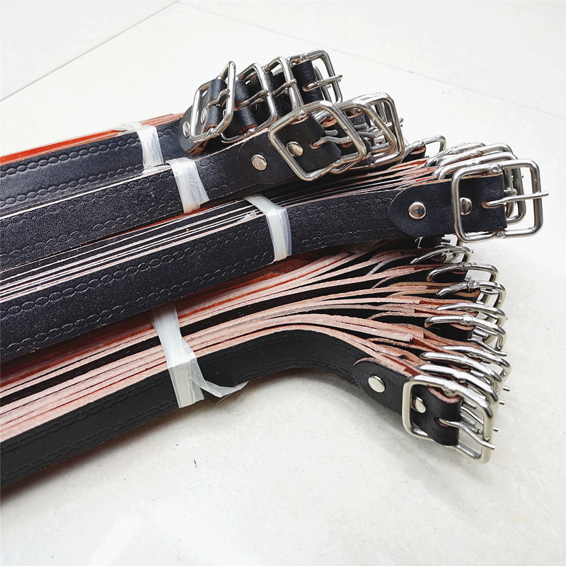 Best-selling men's genuine leather belts on the street, now knife-cut, single-piece pigskin belt, pin buckle belt, manufacturer ready stock wholesale