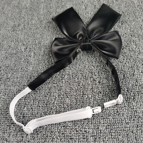 Collar flower JK bow tie shiny solid color feather Japanese style uniform school uniform student sailor uniform female bow